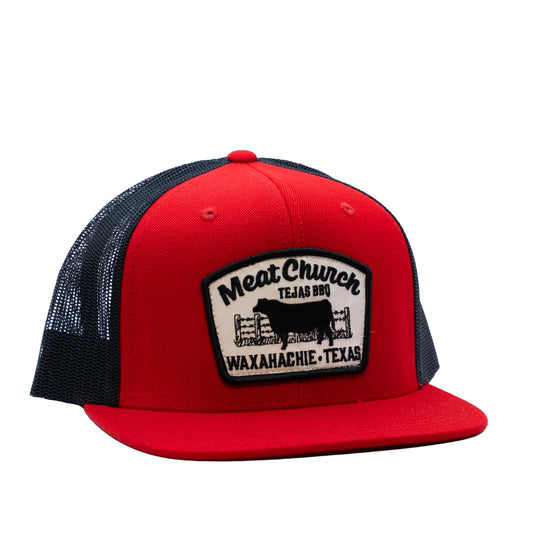 tejas-bbq-patch-hat-red-black-e3 RedMCwCowFlatBill.jpg